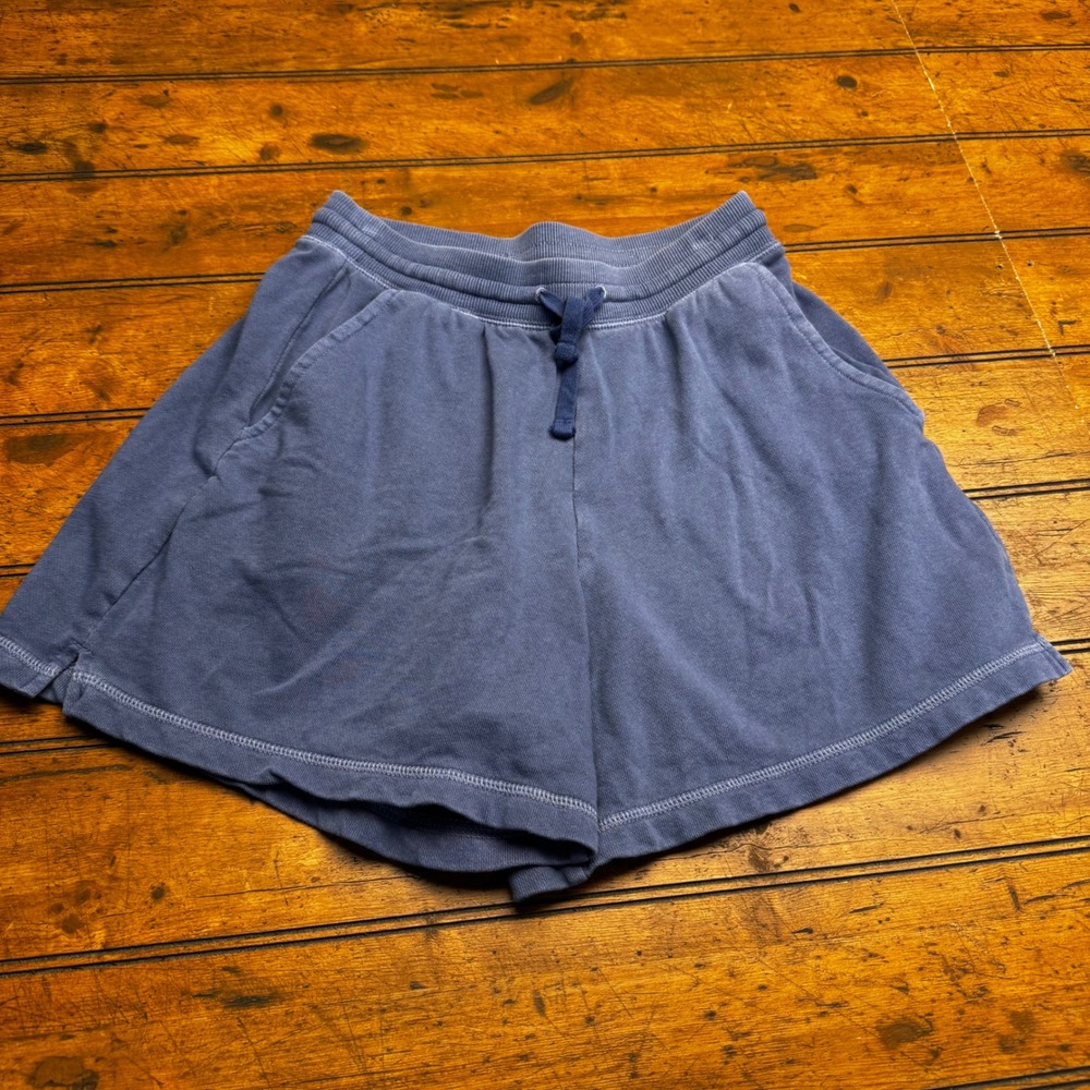 Old Navy‎ Womens XS Blue French Terry Lounge Shorts Elastic Drawstring Waist